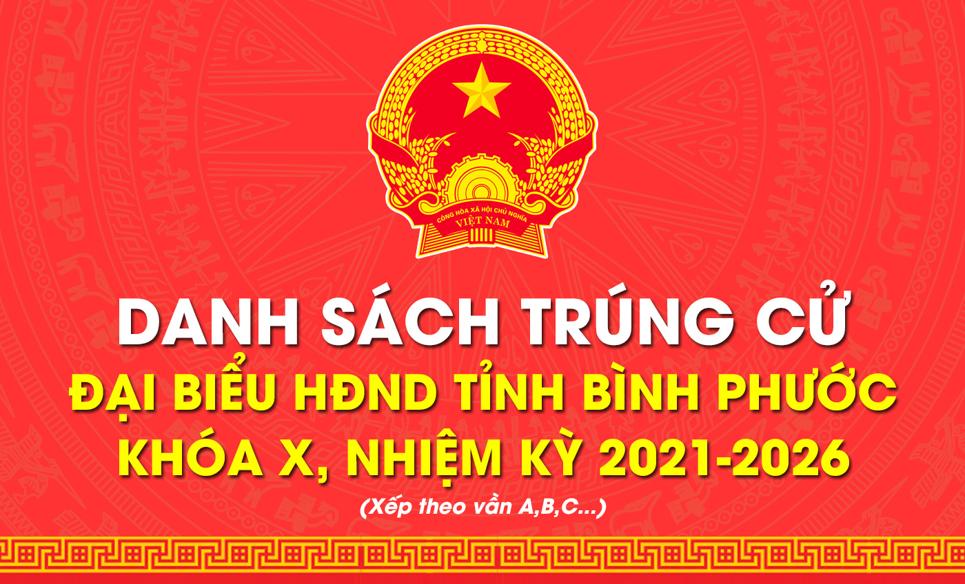 Danh sách trúng cử đại biểu Hội đồng nhân dân tỉnh khóa X, nhiệm kỳ 2021-2026